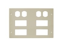 Hubbell Wiring HBL67473BBRRRRIV HBL6750 SER SIX GNG Duplex | YarinInd