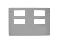 Hubbell Wiring HBL67473RRRRXXGY RACEWAY PLT 6G 4STY 2BNK HBL6750 GY