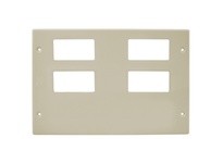 Hubbell Wiring HBL67473RRRRXXIV RACEWAY PLT 6G 4STY 2BNK HBL6750 IV