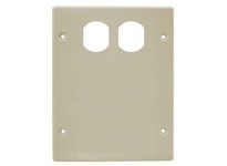 Hubbell Wiring HBL6747BXXIV Raceway Plate 3G 1DUP 2BNK | Durable Solutions