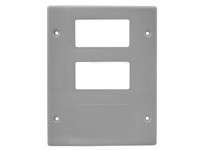 Hubbell Wiring HBL6747RRFGY Raceway Plate 3G 2STY 1MOD | Industrial Supplies