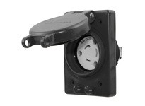 Hubbell Wiring HBL67W48BK WATERTIGHT RECEP ASSYNEMA L6-20R BK
