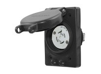Hubbell Wiring HBL67W75BK WATERTIGHT RECEP ASSYNEMA L15-20 BK
