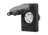 Hubbell Wiring HBL69W48BK WATERTIGHT RECEP ASSYNEMA L6-30R BK