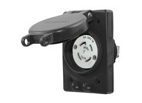 Hubbell Wiring HBL69W75BK WATERTIGHT RECEP ASSYNEMA L15-30 BK