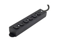 Hubbell Wiring HBL6RPT15BK 15A RPT 6 OUTLET 15 CORD BLACK