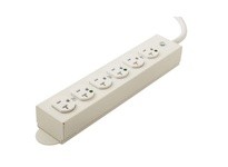 Hubbell Wiring HBL6RPT620 20A RPT 6 OUTLET 6 CORD WHITE