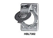 Hubbell Wiring HBL7382 PLATE CAST ALUMINUM W/LIFT COVER