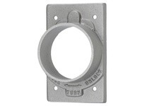 Hubbell Wiring HBL7383 PLATE CAST ALUMINUM W/O LIFT COVER