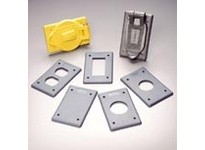 Hubbell Wiring HBL7423WO W/PROOF RCPT PLATE 1-G 1.40 GY | Industrial Supplies