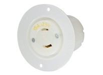 Hubbell Wiring HBL7526C LKG FLG-RCPT 15A 125V L1-15R | Reliable Industrial Supplies