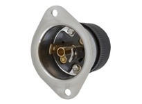 Hubbell Wiring HBL7551 LKG FLG-INLET MIDGET 15A 125V ML-2P