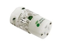 Hubbell Wiring HBL8219CT CONN HG 15A 125V 5-15R CLR