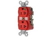 Hubbell Wiring HBL8300RED DUP RCPT HG 20A 125V 5-20R RD