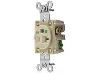 Hubbell Wiring HBL8310IWR WR RCPT SING SB HD HG 20A 125V IV