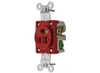 Hubbell Wiring HBL8310RWR WR RCPT SING SB HD HG 20A 125V RD