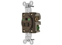 Hubbell Wiring HBL8310WR WR RCPT SING SB HD HG 20A 125V BR