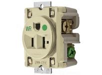 Hubbell Wiring HBL8384IWR WR RCPT SING PAN MT HG 20A 125V IV | High-Quality Industrial Supplies