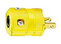 Hubbell Wiring HBL9758VY Plug 20A 250V 2-20P Yellow | Industrial Supplies