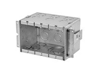 Hubbell Wiring HBL986 3G WALLBOX GANGABLE 4INCH DEEP | Industrial Supplies