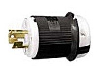 Hubbell Wiring HBL9965GCB LKG PLUG 2P3W 20A 250V B/W