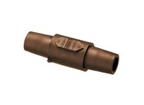 Hubbell Wiring HBLDFBN SINGLEPOLE DOUBLE FEMALE CON BR