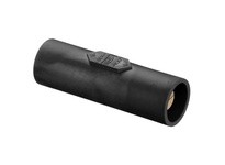 Hubbell Wiring HBLDMBK SINGLEPOLE DOUBLE MALE CON BK