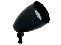 RAB HBLED13B LFLOOD 13W Cool LED Bullet W/ Hood & Lens Black