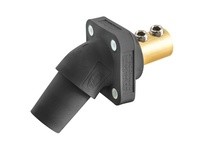 Hubbell Wiring HBLFRABK S-POLE 300/400A ANG RCPT SCRW BK | Industrial Supplies