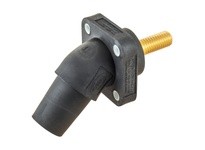 Hubbell Wiring HBLFRASBK SINGLEPOLE 300/400A ANG REC STUD BK | YarinInd