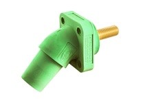 Hubbell Wiring HBLFRASGN SINGLEPOLE 300/400A ANG REC STUD GN | Industrial Supplies