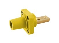 Hubbell Wiring HBLFRB2Y SINGLEPOLE 400A FEM BUS 2 HOLE YL