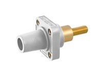 Hubbell Wiring HBLFRSCEW SINGLEPOLE 300/400A FEM EXTSTUD REC WH