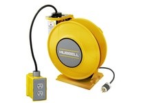Hubbell Wiring HBLI45123GF20Y Yellow Industrial Reel with Yellow Portable Outlet Box