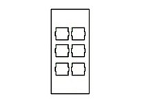 Hubbell Wiring HBLLT309GY FACEPLATE SNAP-IN LUCENT GY