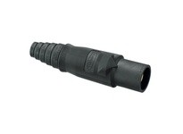 Hubbell Wiring HBLMBBK SINGLEPOLE REPL BODY MALE PLUG BK