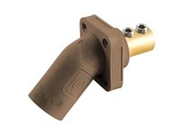 Hubbell Wiring HBLMRABN SINGLEPOLE 300/400A ANG INLET SCRW BN