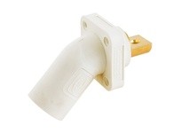 Hubbell Wiring HBLMRABW SINGLEPOLE 300/400A ANG INLET BUS WH