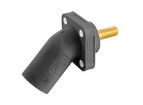Hubbell Wiring HBLMRASBK SINGLEPOLE 300/400A ANG Inlet Stud BK | Industrial Supply