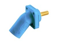 Hubbell Wiring HBLMRASBL SINGLEPOLE 300/400A ANG INLET STUD BL