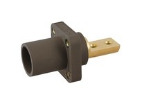 Hubbell Wiring HBLMRB2BN SINGLEPOLE 400A MALE BUS 2 HOLE BN