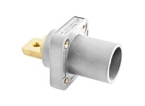 Hubbell Wiring HBLMRBW SINGLEPOLE 300/400A MALE BUS RECEP WH