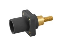 Hubbell Wiring HBLMRSCEBK SINGLEPOLE 300/400A ML EXTSTUD REC BK