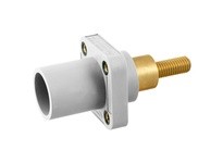 Hubbell Wiring HBLMRSCEW SINGLEPOLE 300/400A ML EXTSTUD REC WH | Industrial Supplies