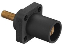 Hubbell Wiring HBLMRTBN SINGLEPOLE 400A MALE RCPTSCRTHRD BN