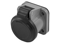 Hubbell Wiring HBLNCBK SINGLEPOLE NON-MET COVER 300/400A BK