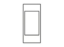 Hubbell Wiring HBLOR306SBK FACEPLATE SCREW-MT ORTRONICS BK