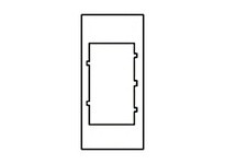 Hubbell Wiring HBLPA308I FACEPLATE SNAP-IN PANDUIT IV