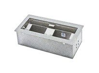 Hubbell Wiring HBLPHA2BSS PHANTOM 2 GANG BRUSHED SS