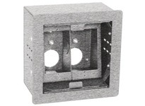 Hubbell Wiring HBLSHA2BSS SHADOW 2 GANG BRUSHED SS